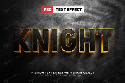black knight gold bold luxury 3d editable text ef crc0a1cf38a size24.86mb - title:graphic home - اورچین فایل - format: - sku: - keywords: p_id:353984