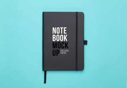black notebook mockup template for your design on crc83904e38 size61.93mb - title:graphic home - اورچین فایل - format: - sku: - keywords: p_id:353984