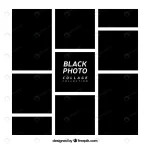 black photo frame collage collection crcd802b1c5 size0.72mb - title:Home - اورچین فایل - format: - sku: - keywords:وکتور,موکاپ,افکت متنی,پروژه افترافکت p_id:63922