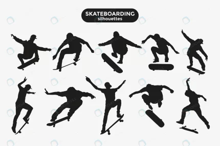 black silhouettes skateboarders gray crc2036087b size1.20mb - title:graphic home - اورچین فایل - format: - sku: - keywords: p_id:353984
