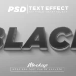 black text effect editable text mockup - title:Home - اورچین فایل - format: - sku: - keywords:وکتور,موکاپ,افکت متنی,پروژه افترافکت p_id:63922