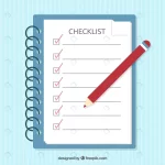 - blue notebook with checklist red pencil crc33e02f4a size1.27mb - Home