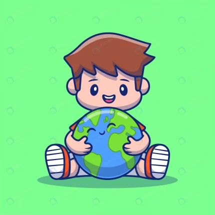 boy hugging cute earth cartoon icon illustration crcfe3cab33 size0.81mb - title:graphic home - اورچین فایل - format: - sku: - keywords: p_id:353984