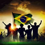 brazil soccer team fans celebrating world cup socc rnd929 frp34594775 - title:Home - اورچین فایل - format: - sku: - keywords:وکتور,موکاپ,افکت متنی,پروژه افترافکت p_id:63922