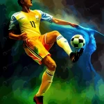 brazilian soccer player kicking ball rnd596 frp34594468 - title:Home - اورچین فایل - format: - sku: - keywords:وکتور,موکاپ,افکت متنی,پروژه افترافکت p_id:63922
