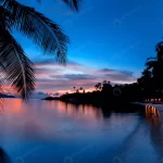 bright colorful sunset tropical island with silho crc930bc0ac size8.58mb 5127x3418 - title:Home - اورچین فایل - format: - sku: - keywords:وکتور,موکاپ,افکت متنی,پروژه افترافکت p_id:63922