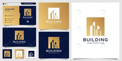 - building logo with new concept line art style bus crcdd1f939a size688.09kb - کارت ویزیت چیست؟
