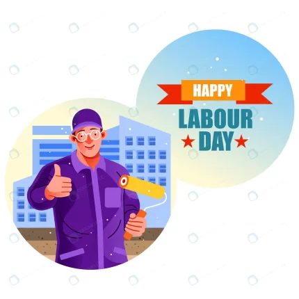 building painter happy labour day rnd848 frp18448372 - title:graphic home - اورچین فایل - format: - sku: - keywords: p_id:353984