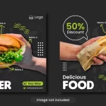 - burger fast food menu social media banner templat crc2ce44dfd size3.58mb - Home