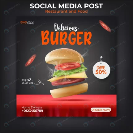 burger food banner template social media promotion rnd428 frp17201798 - title:graphic home - اورچین فایل - format: - sku: - keywords: p_id:353984