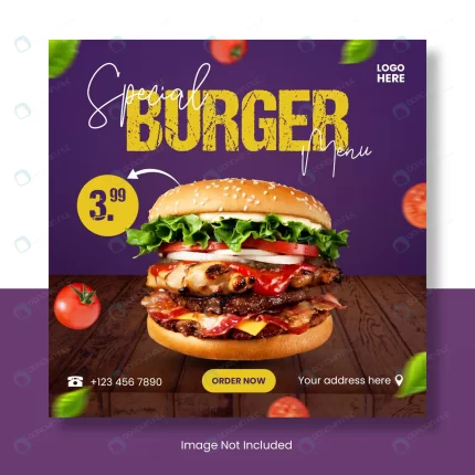 burger menu instagram post template banner crcb2c8b507 size5.16mb - title:graphic home - اورچین فایل - format: - sku: - keywords: p_id:353984