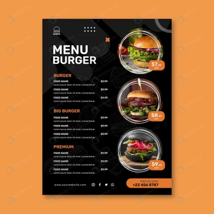 burgers restaurant menu template crc75ad76c0 size1.63mb - title:graphic home - اورچین فایل - format: - sku: - keywords: p_id:353984