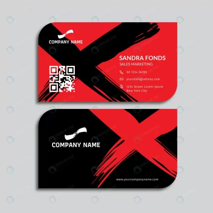 business card black red abstract modern profession rnd877 frp28043721 - title:graphic home - اورچین فایل - format: - sku: - keywords: p_id:353984
