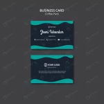 - business card template with coffee concept crc5f83baf9 size3.58mb - Home