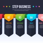 - business infographic steps template crc6ddc43f6 size1.82mb - Home