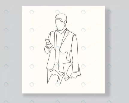 business man line art continuous one line illustr crc13a61a6f size0.90mb - title:graphic home - اورچین فایل - format: - sku: - keywords: p_id:353984