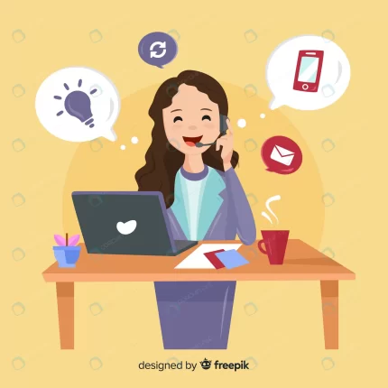 call center concept with woman 2 crcbb772fc3 size0.63mb - title:graphic home - اورچین فایل - format: - sku: - keywords: p_id:353984