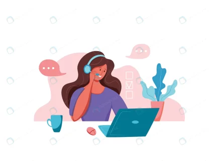 call center operator vector illustration customer crc46a8feb1 size1.51mb - title:graphic home - اورچین فایل - format: - sku: - keywords: p_id:353984