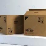 cardboard boxes mockup with clean white backgroun crcf4f7100b size40.99mb - title:Home - اورچین فایل - format: - sku: - keywords:وکتور,موکاپ,افکت متنی,پروژه افترافکت p_id:63922