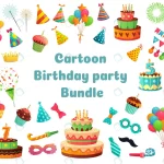 cartoon birthday party bundle sweet celebration cu rnd543 frp8637218 - title:Home - اورچین فایل - format: - sku: - keywords:وکتور,موکاپ,افکت متنی,پروژه افترافکت p_id:63922