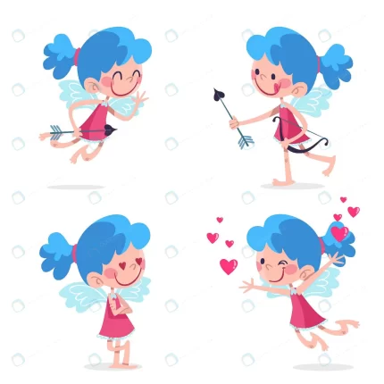 cartoon cupid character collection crc755653f1 size796.8kb - title:graphic home - اورچین فایل - format: - sku: - keywords: p_id:353984