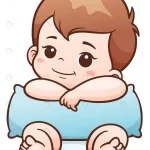 cartoon cute baby with pillow crceea50da5 size1.27mb - title:Home - اورچین فایل - format: - sku: - keywords:وکتور,موکاپ,افکت متنی,پروژه افترافکت p_id:63922