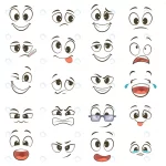 - cartoon happy faces with different expressions vec rnd794 frp4085013 - Home