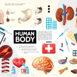 cartoon human body anatomy infographics with inte crc94ad44bc size6.42mb - title:Home - اورچین فایل - format: - sku: - keywords:وکتور,موکاپ,افکت متنی,پروژه افترافکت p_id:63922