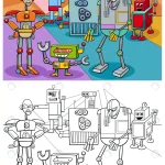 - cartoon robots fantasy characters coloring book p crc8466b7eb size4.74mb - Home