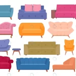 - cartoon sofas armchairs cushions soft living room crc34b23574 size1.10mb - Home