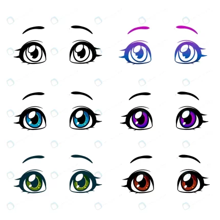 cartoon woman eyes eyebrows with lashes isolated crca0c192c7 size0.63mb - title:graphic home - اورچین فایل - format: - sku: - keywords: p_id:353984