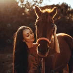 caucasian woman near brown horse during sunny day crcf9f4e1f5 size17.38mb 6000x4000 - title:Home - اورچین فایل - format: - sku: - keywords:وکتور,موکاپ,افکت متنی,پروژه افترافکت p_id:63922