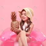 cheerful summer girl with pineapple colored backg crca555f5d8 size4.46mb 5472x3035 - title:Home - اورچین فایل - format: - sku: - keywords:وکتور,موکاپ,افکت متنی,پروژه افترافکت p_id:63922
