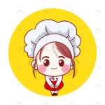 chef girl smiling happy is cooking with happy kit crce4354308 size1.2mb - title:Home - اورچین فایل - format: - sku: - keywords:وکتور,موکاپ,افکت متنی,پروژه افترافکت p_id:63922