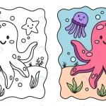 children s coloring illustration with octopus cr crc5655641a size2.53mb - title:Home - اورچین فایل - format: - sku: - keywords:وکتور,موکاپ,افکت متنی,پروژه افترافکت p_id:63922