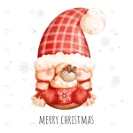 - christmas gnome watercolor greeting card crc5bf64a23 size16.38mb - Home