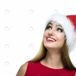 christmas happy woman santa red hat white backgro crc5fc563d2 size9.42mb 7160x4416 1 - title:Home - اورچین فایل - format: - sku: - keywords:وکتور,موکاپ,افکت متنی,پروژه افترافکت p_id:63922