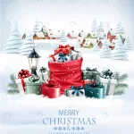 christmas holiday background with red sack full p crc2c90635b size17.89mb - title:Home - اورچین فایل - format: - sku: - keywords:وکتور,موکاپ,افکت متنی,پروژه افترافکت p_id:63922