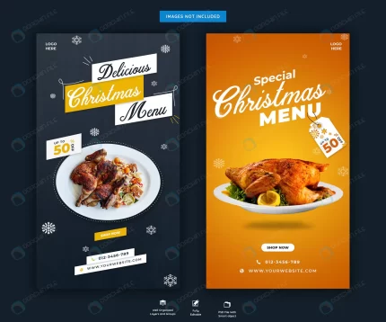 christmas menu instagram stories template premium crc6c16554c size8.9mb - title:graphic home - اورچین فایل - format: - sku: - keywords: p_id:353984