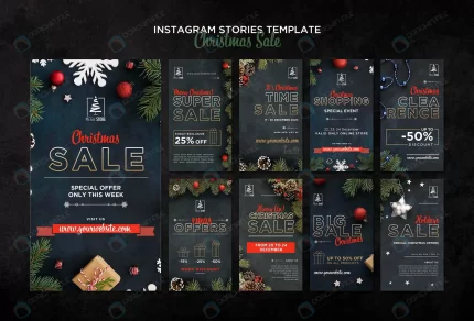 christmas sale concept instagram stories template crc08fc84d9 size131.74mb - title:graphic home - اورچین فایل - format: - sku: - keywords: p_id:353984