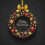 christmas wreath with glitter gold bow ribbon crc44046fdc size7.79mb - title:Home - اورچین فایل - format: - sku: - keywords:وکتور,موکاپ,افکت متنی,پروژه افترافکت p_id:63922