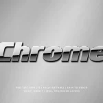 - chrome metallic 3d text style effect mockup 1 - Home