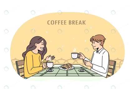 coffee break conversation concept positive couple crc81bc2ce4 size2.53mb - title:graphic home - اورچین فایل - format: - sku: - keywords: p_id:353984