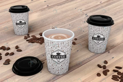 coffee cup mockup 4 crca19ea280 size130.80mb - title:graphic home - اورچین فایل - format: - sku: - keywords: p_id:353984