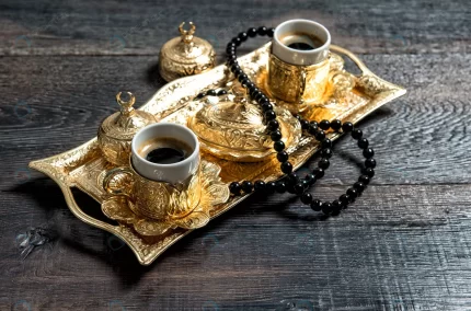 coffee cups golden decorations rosary ramadan kar crcf1d52232 size11.54mb 4928x3259 1 - title:graphic home - اورچین فایل - format: - sku: - keywords: p_id:353984