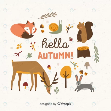 collection autumn forest animals flat design crc791815cc size26.60mb - title:graphic home - اورچین فایل - format: - sku: - keywords: p_id:353984