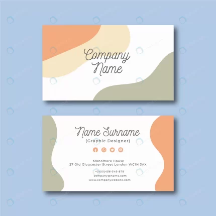 colorful abstract business card template crcea976591 size0.85mb - title:graphic home - اورچین فایل - format: - sku: - keywords: p_id:353984