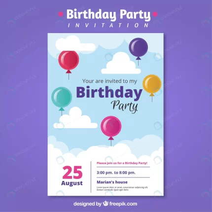 colorful balloons birthday party invitation crce215f238 size2.27mb - title:graphic home - اورچین فایل - format: - sku: - keywords: p_id:353984