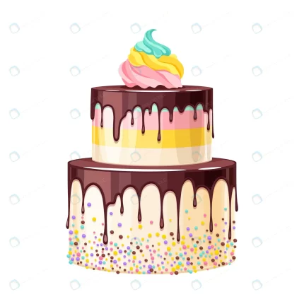 colorful birthday cake decorated with melted choc crc6d5333ea size1.77mb - title:graphic home - اورچین فایل - format: - sku: - keywords: p_id:353984