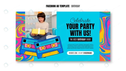 colorful birthday celebration facebook template rnd306 frp30858975 - title:graphic home - اورچین فایل - format: - sku: - keywords: p_id:353984
